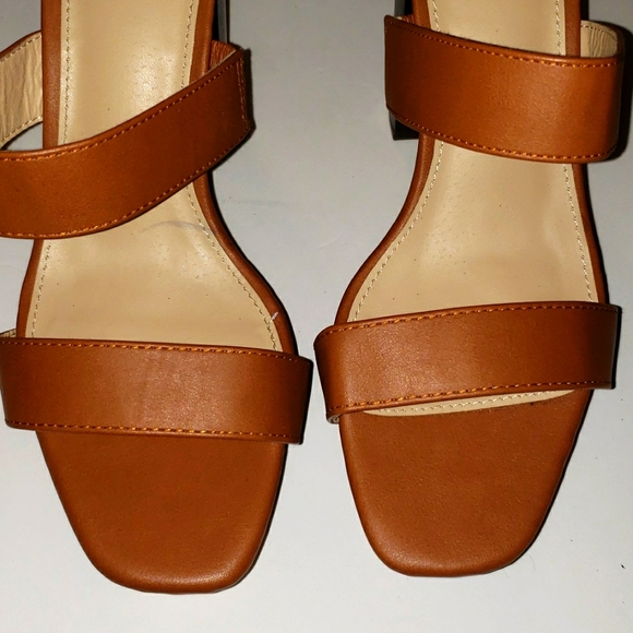 JUSTFAB Versatile Modern Square Toe Ankle Strap high heel sandal - Picture 2 of 6